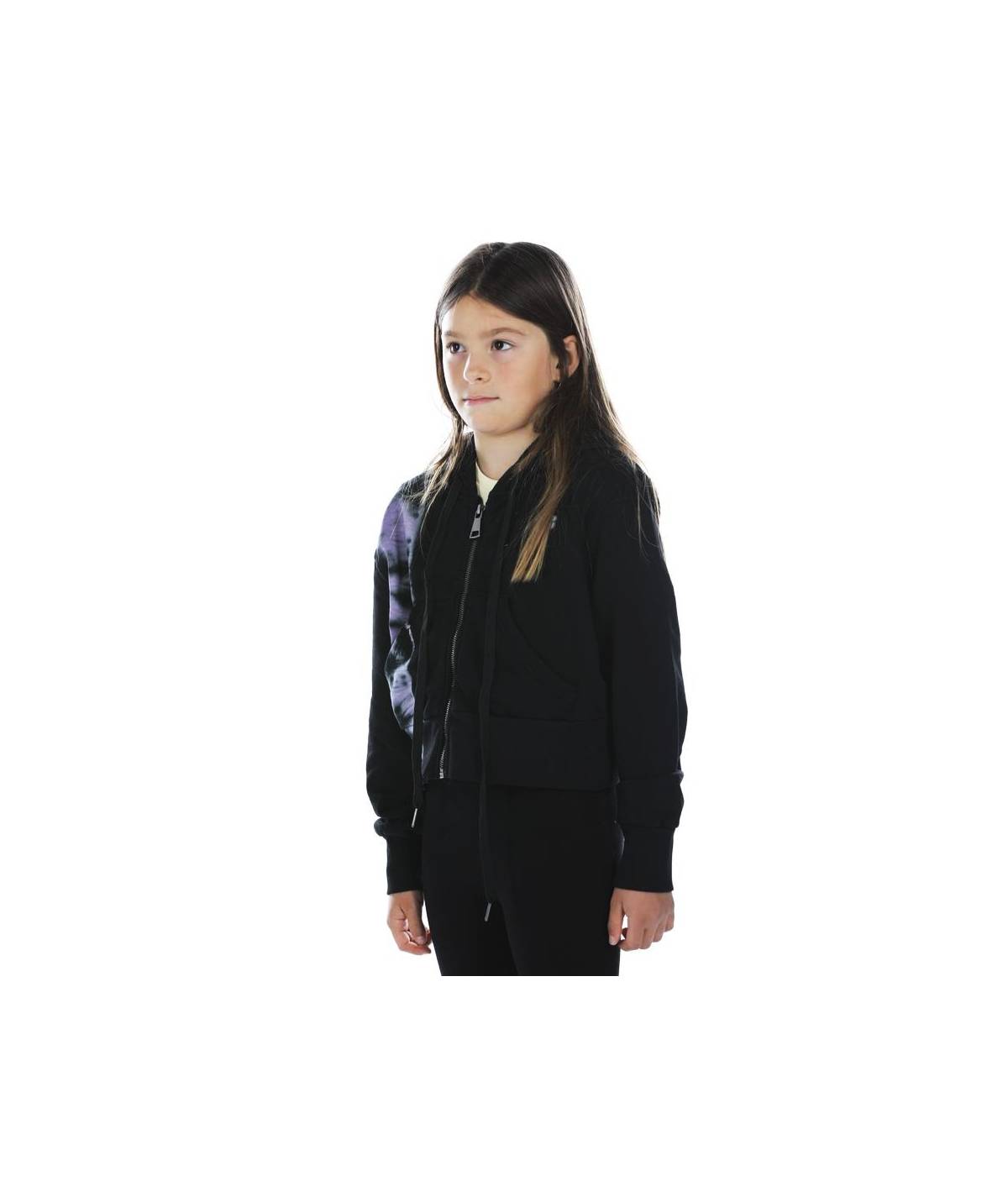 Lab84 FELPA ZIP CROP TOP