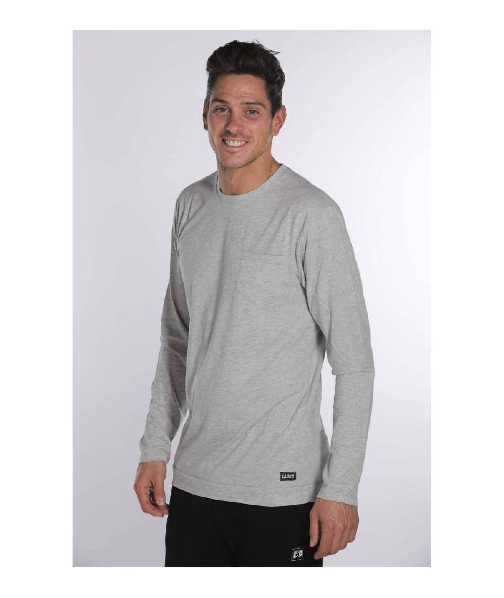 Lab84 T-SHIRT GIRO M/L C/TASCHINO