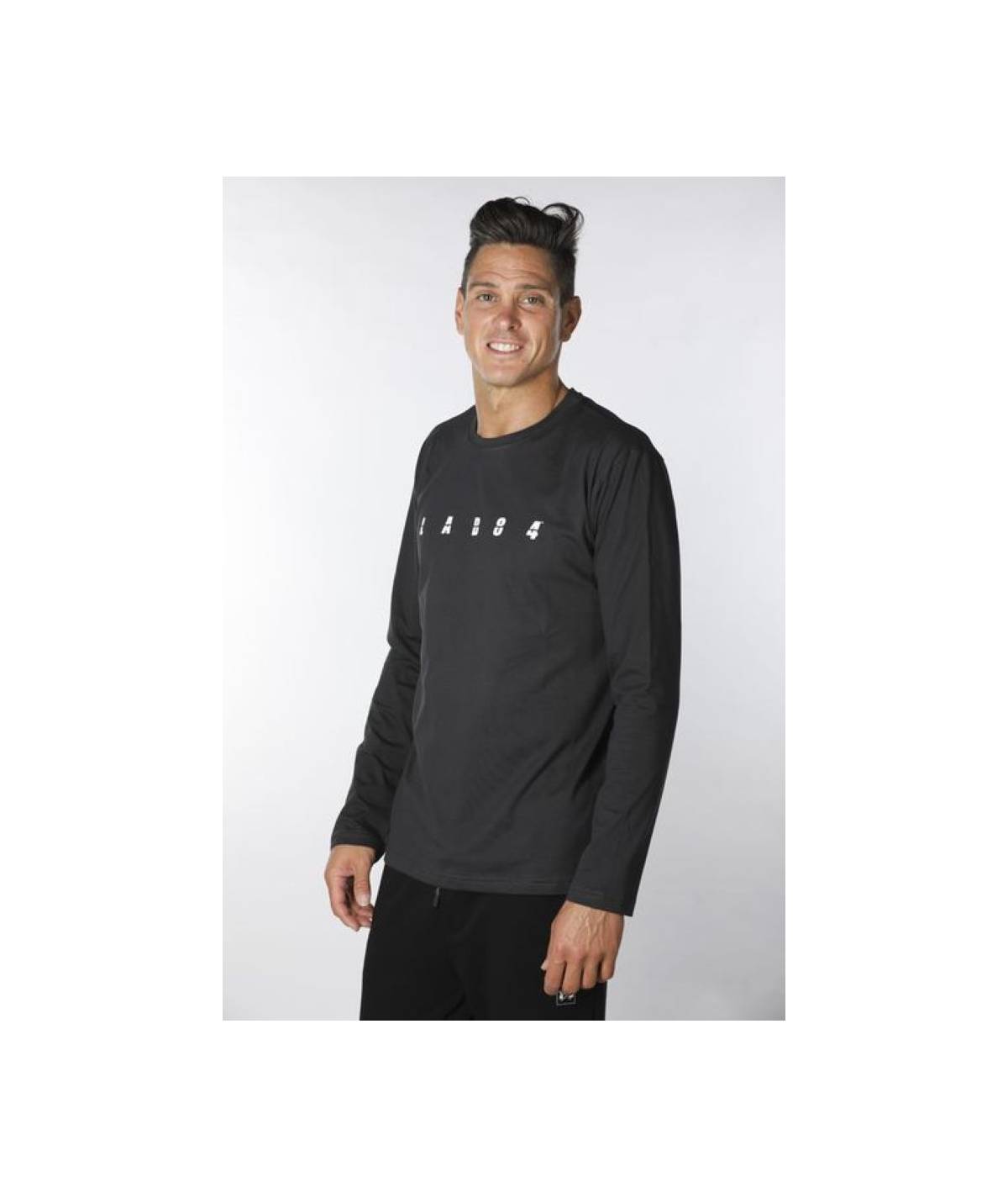 Lab84 T-SHIRT GIRO M/L LOGO MINIMAL