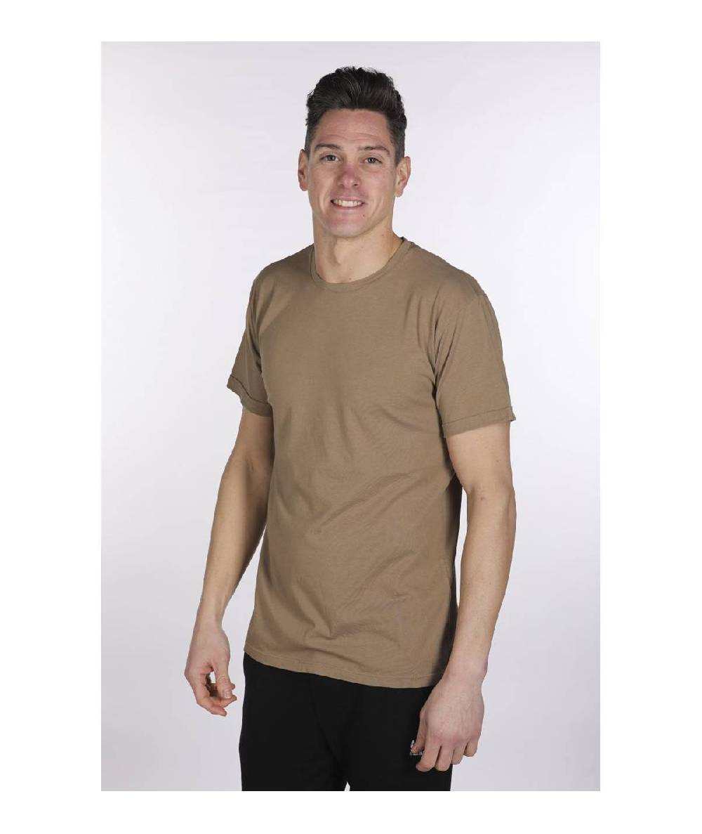 Lab84 T-SHIRT GIROCOLLO RISVOLTO