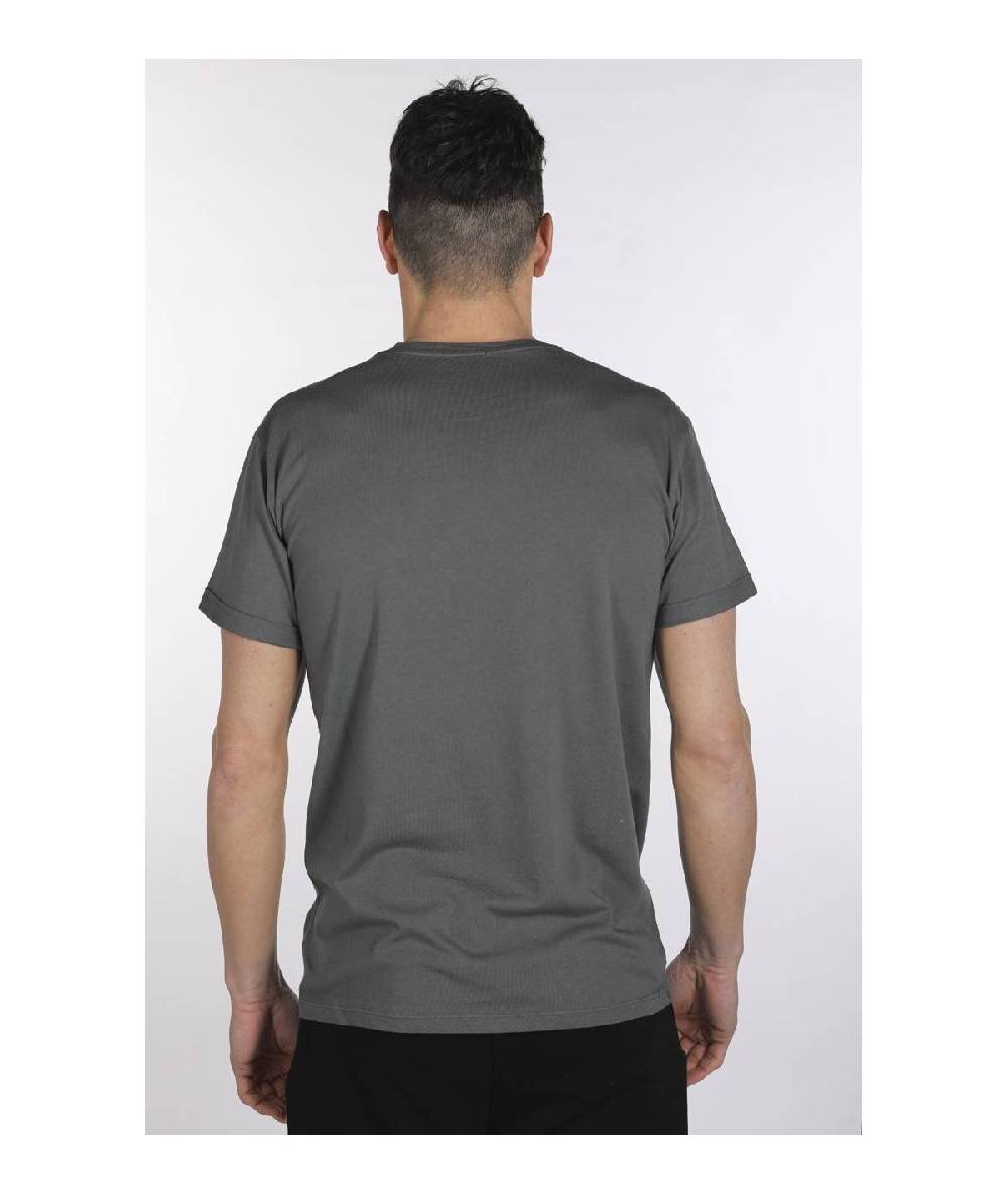 Lab84 T-SHIRT GIROCOLLO RISVOLTO