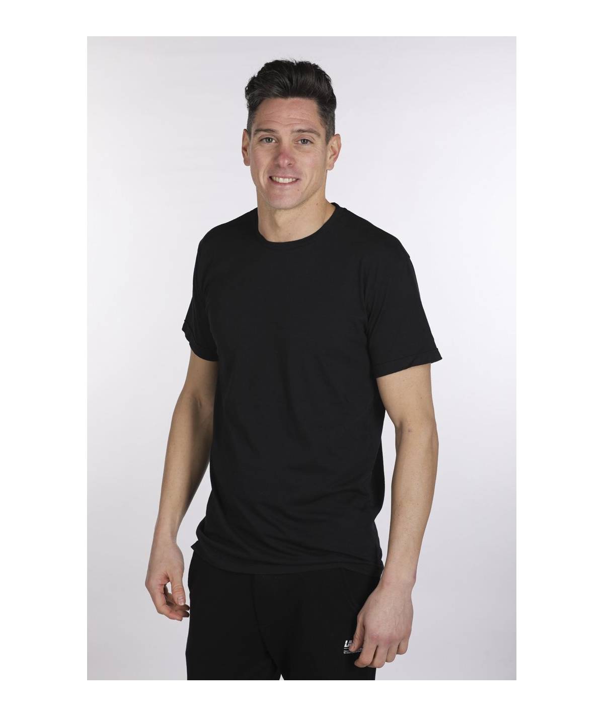 Lab84 T-SHIRT GIROCOLLO RISVOLTO