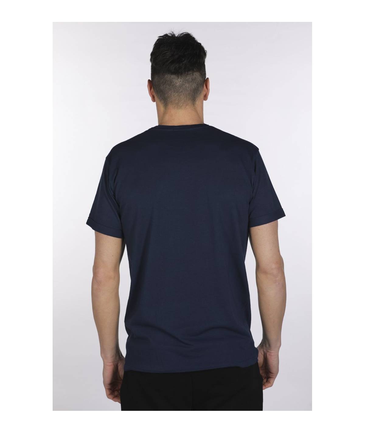 Lab84 T-SHIRT GIROCOLLO RISVOLTO