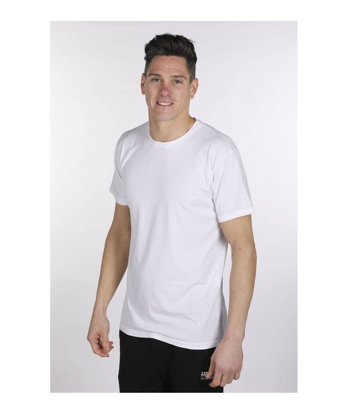 Lab84 T-SHIRT GIROCOLLO RISVOLTO