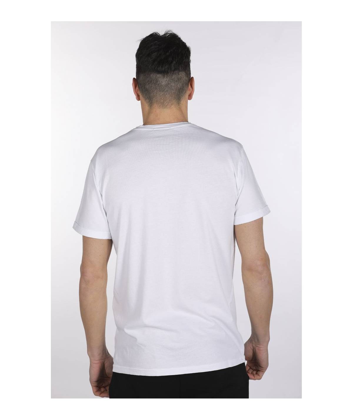Lab84 T-SHIRT GIROCOLLO RISVOLTO