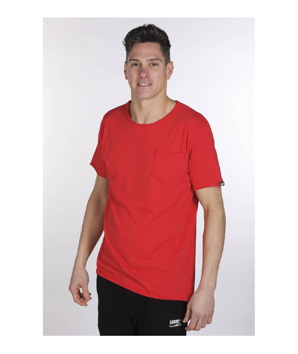 Lab84 T-SHIRT GIROCOLLO TASCHINO
