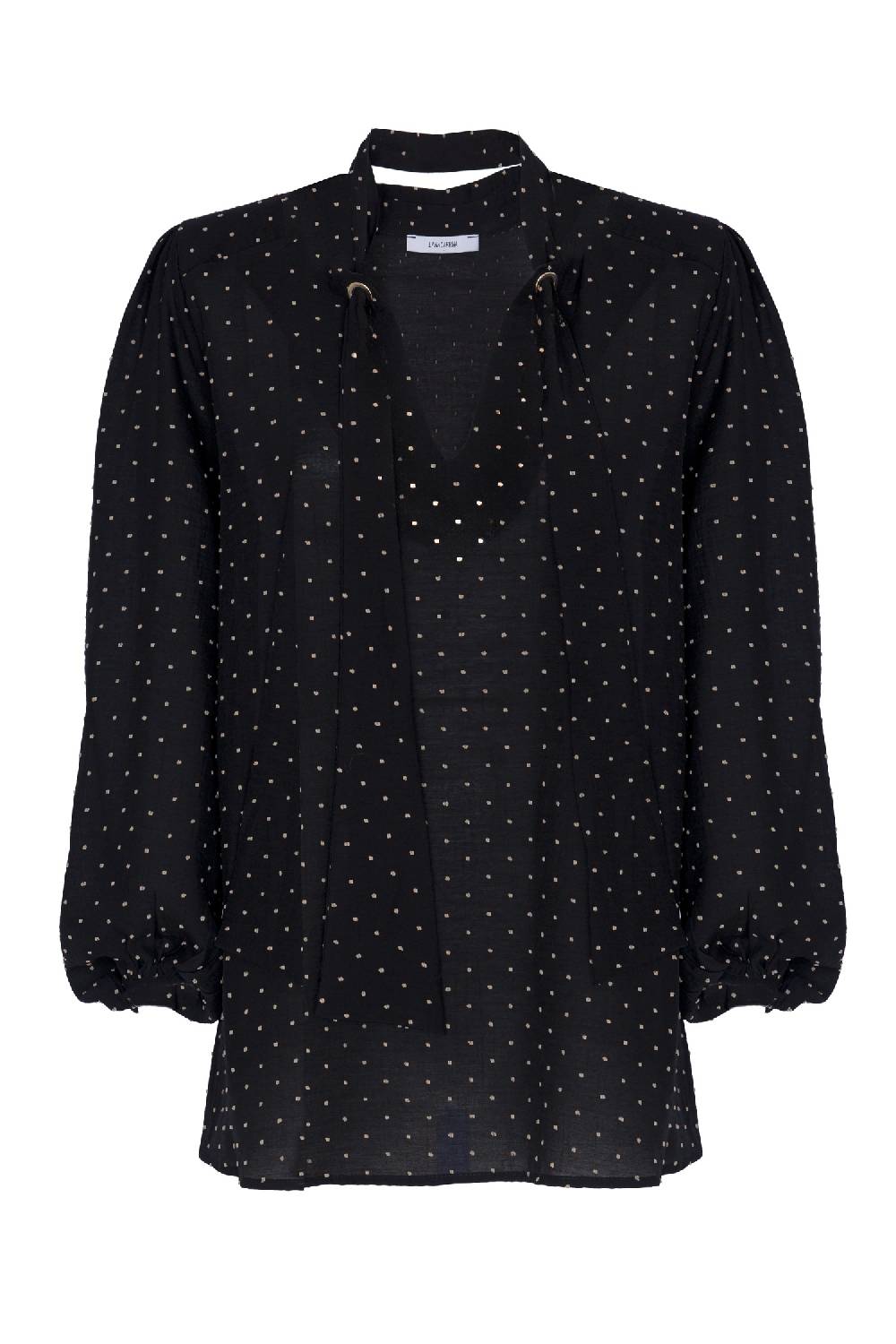 Lanacaprina BLUSA CON MANICHE AMPIE SENZA ACCESSORIO