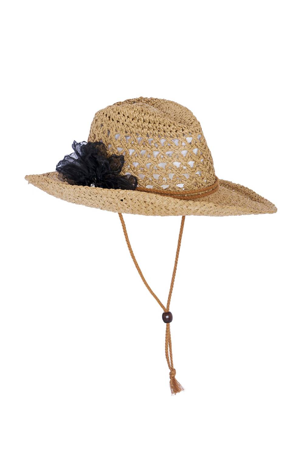 Lanacaprina CAPPELLO CON SPILLA FIORE