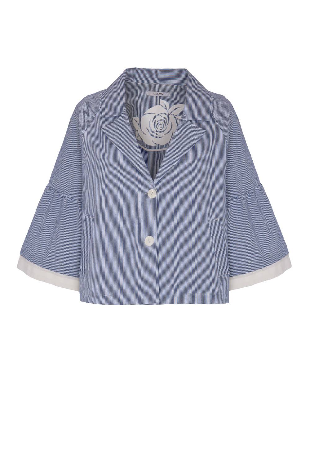 Lanacaprina GIACCA RAGLAN BI-TESSUTO