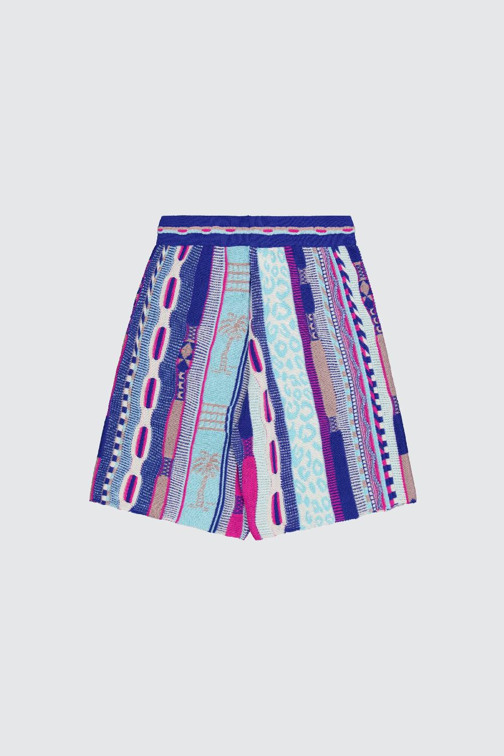 Laneus Laneus Bermuda Bluette In Jacquard Multicolor