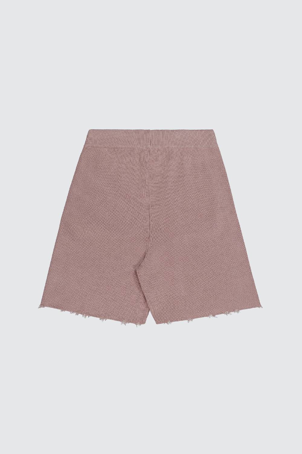 Laneus Laneus Bermuda Glacee In Maglia Effetto Destroyed