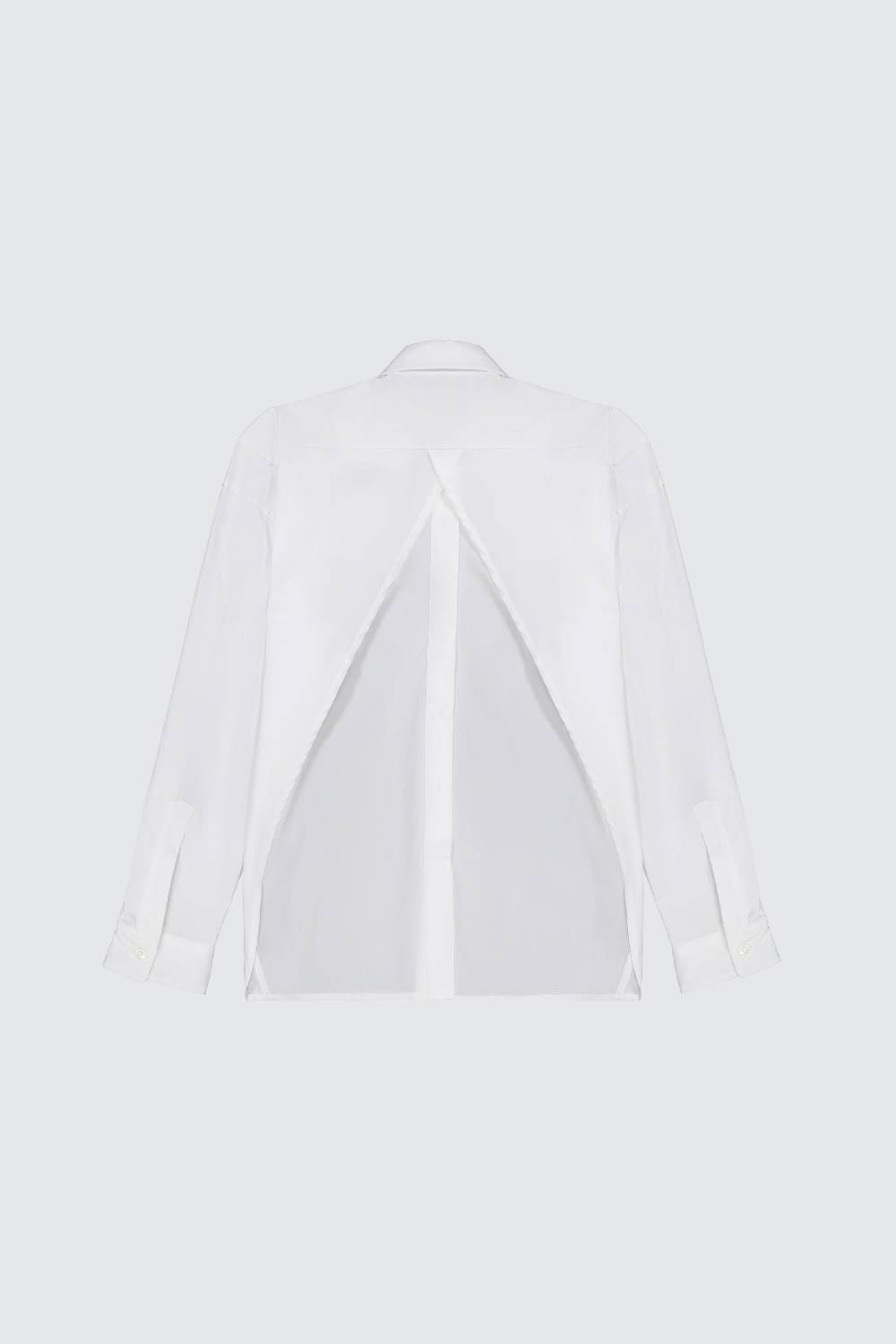 Laneus Laneus Camicia Oversize White Classic Con Bottoni Logati