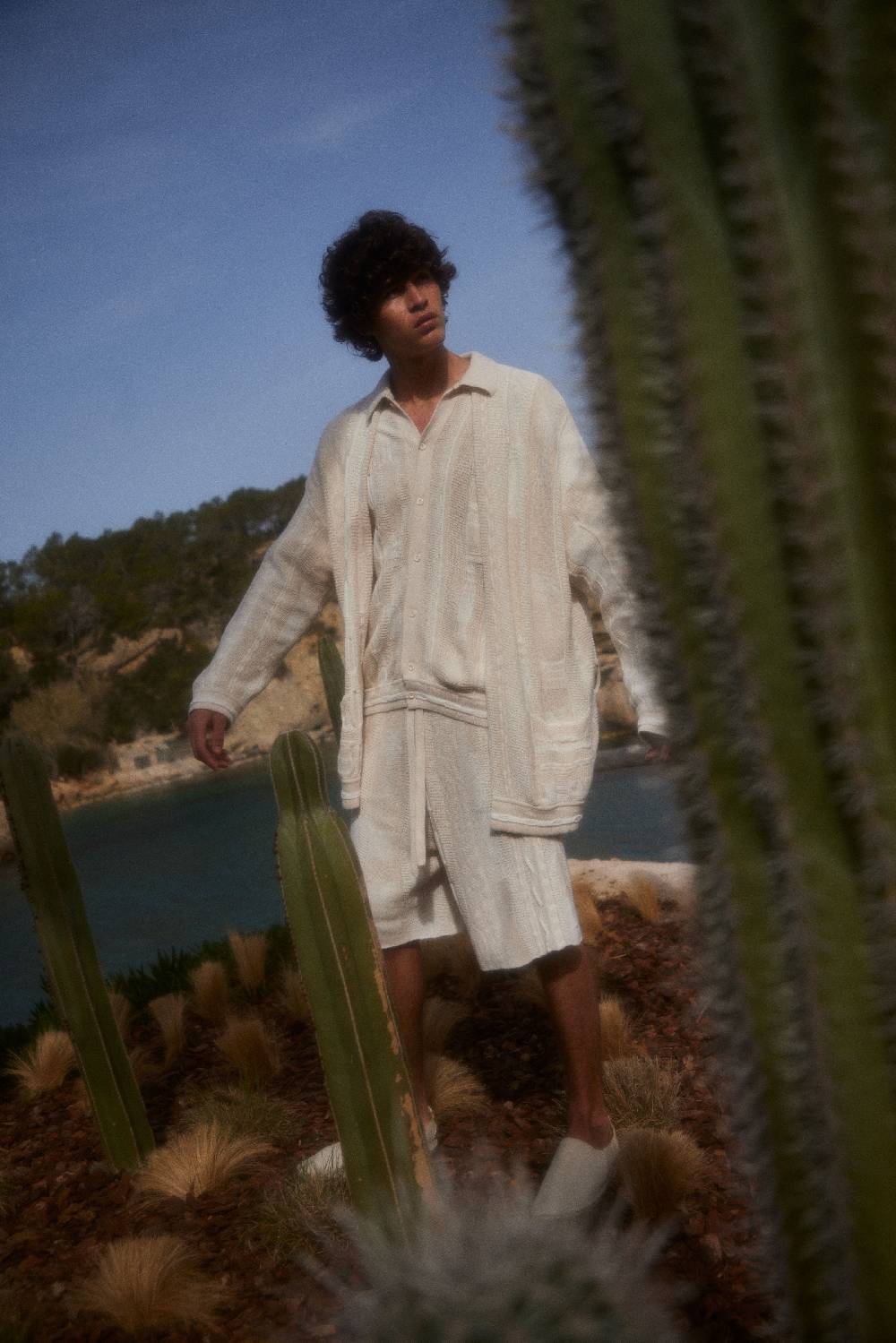 Laneus Laneus Bermuda Milk In Jacquard