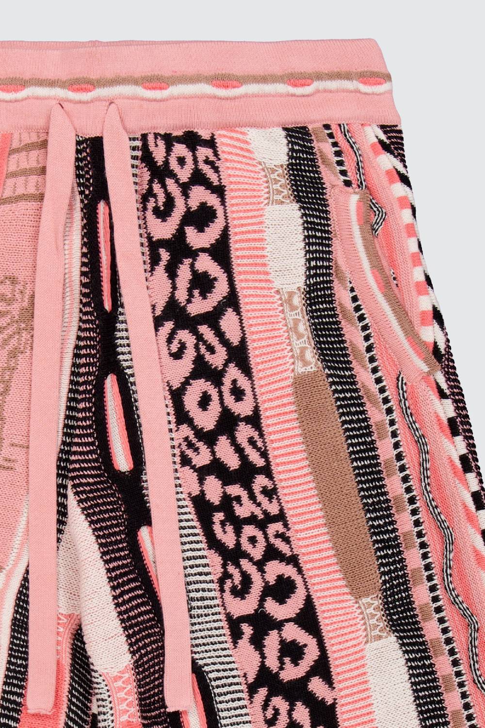 Laneus Laneus Bermuda Pink In Jacquard Multicolor