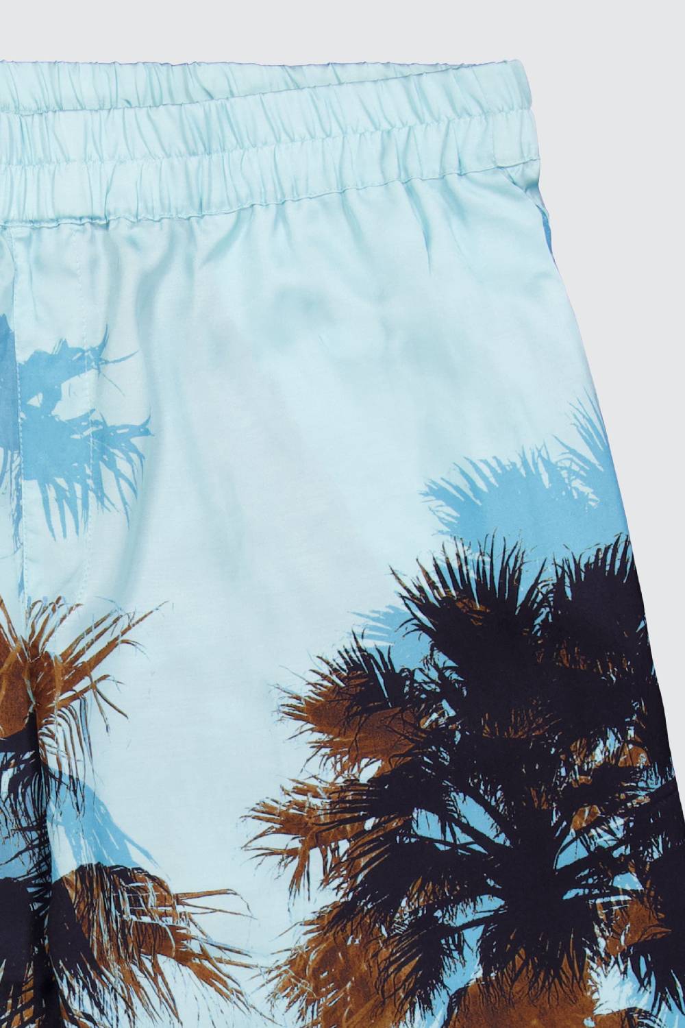 Laneus Laneus Bermuda Turquoise Palm Print