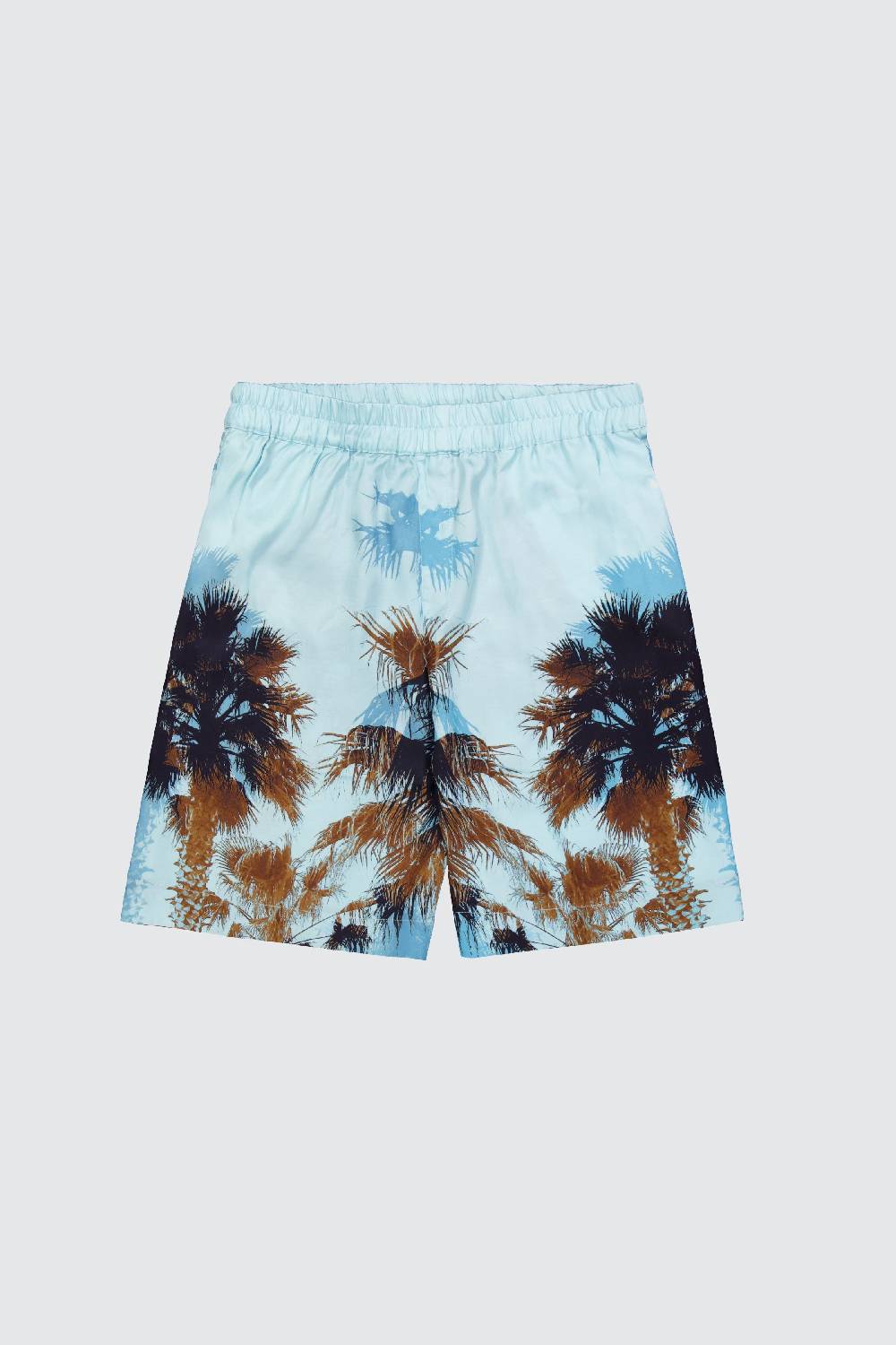 Laneus Laneus bermuda turquoise palm print