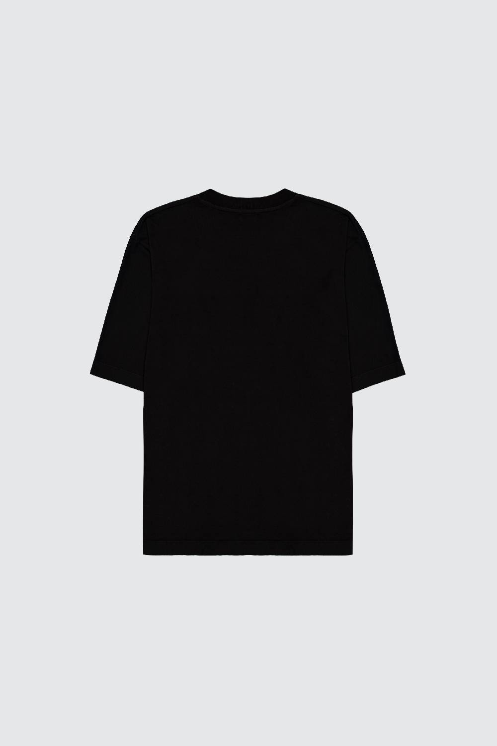 Laneus Laneus Black T-shirt Palm Printed Logo