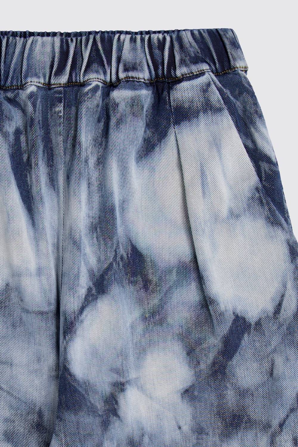 Laneus Laneus Bleached Denim Short