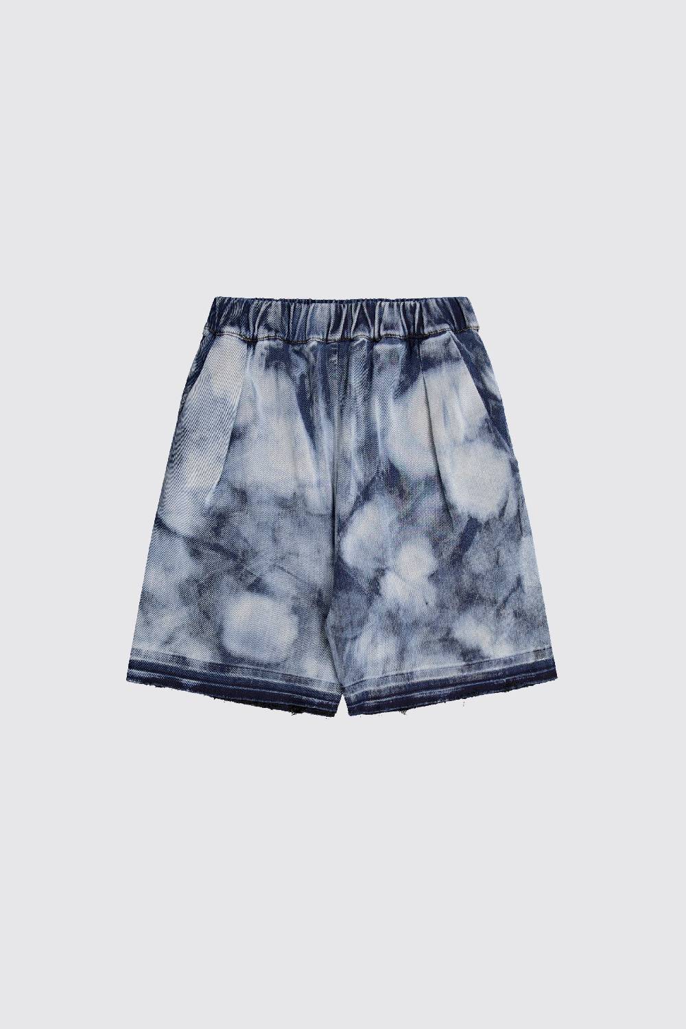 Laneus Laneus bleached denim short