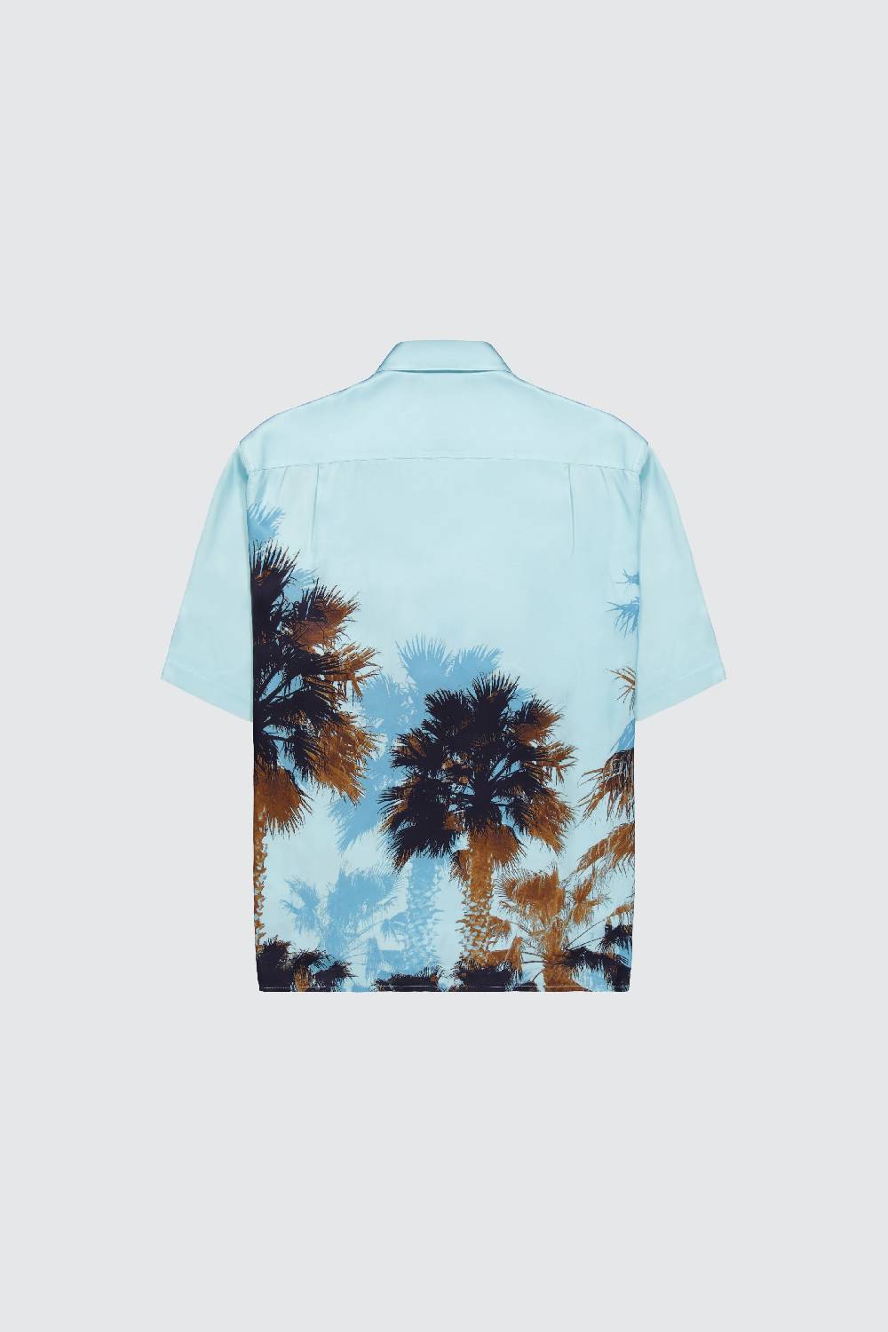 Laneus Laneus Camicia Turquoise Palm Print