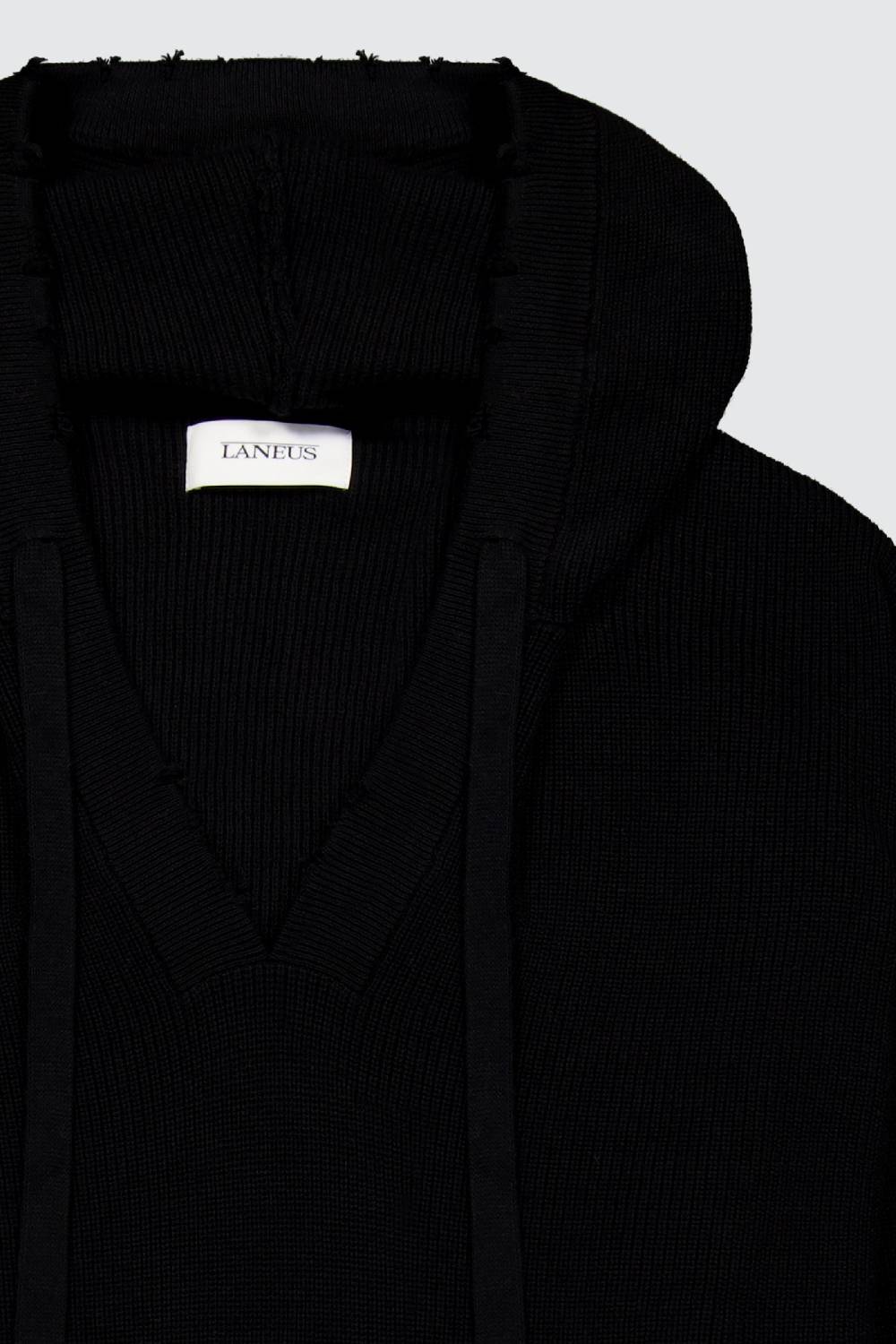 Laneus Laneus Felpa In Maglia Con Scollo A V