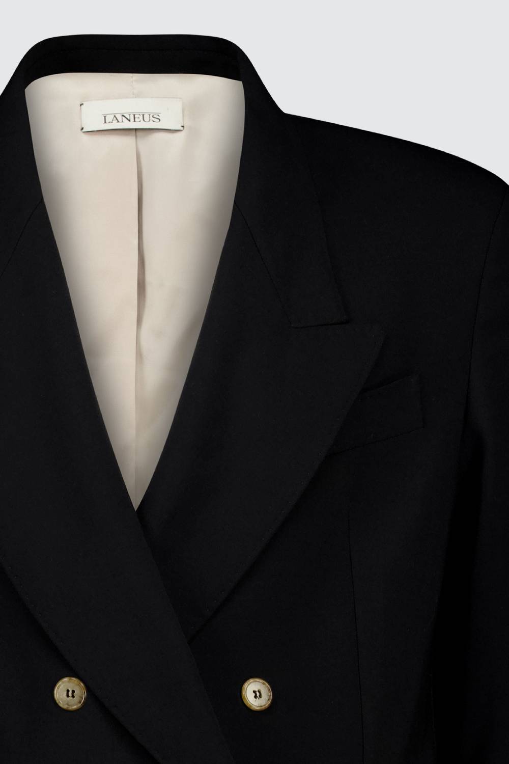 Laneus Laneus Giacca Black Doppio Petto