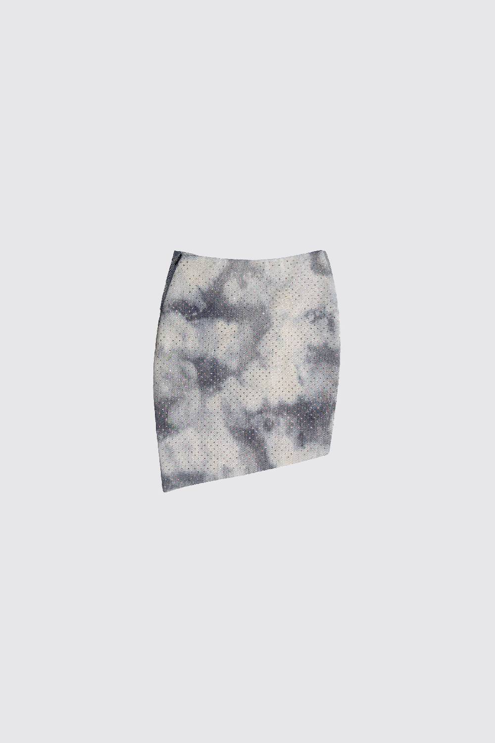 Laneus Laneus Gonna Denim Silver Strass