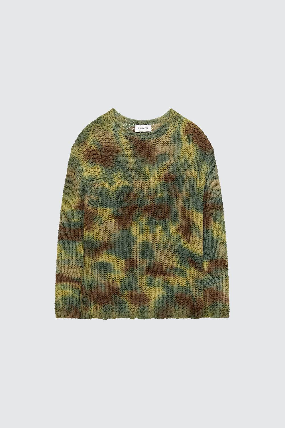 Laneus Laneus maglia tie dye camo print