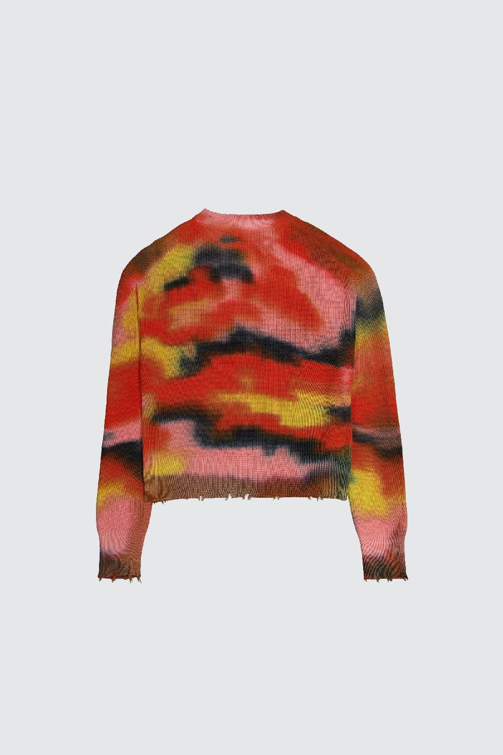 Laneus Laneus Maglione Cropped Effetto Tie Dye