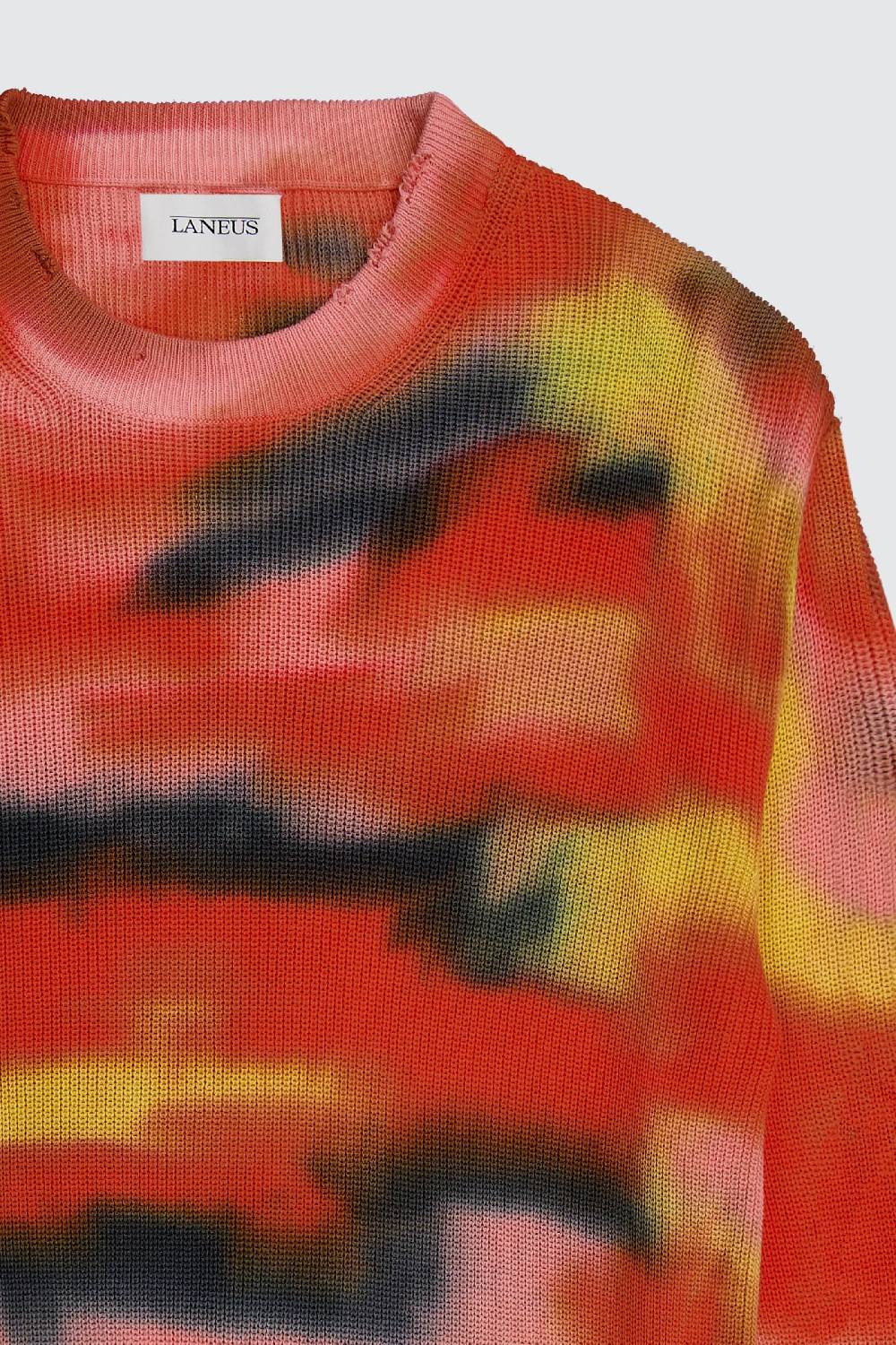 Laneus Laneus Maglione Cropped Effetto Tie Dye
