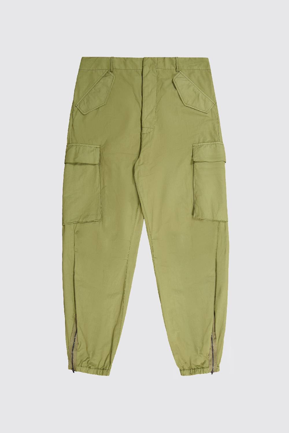 Laneus Laneus military green pantaloni cargo