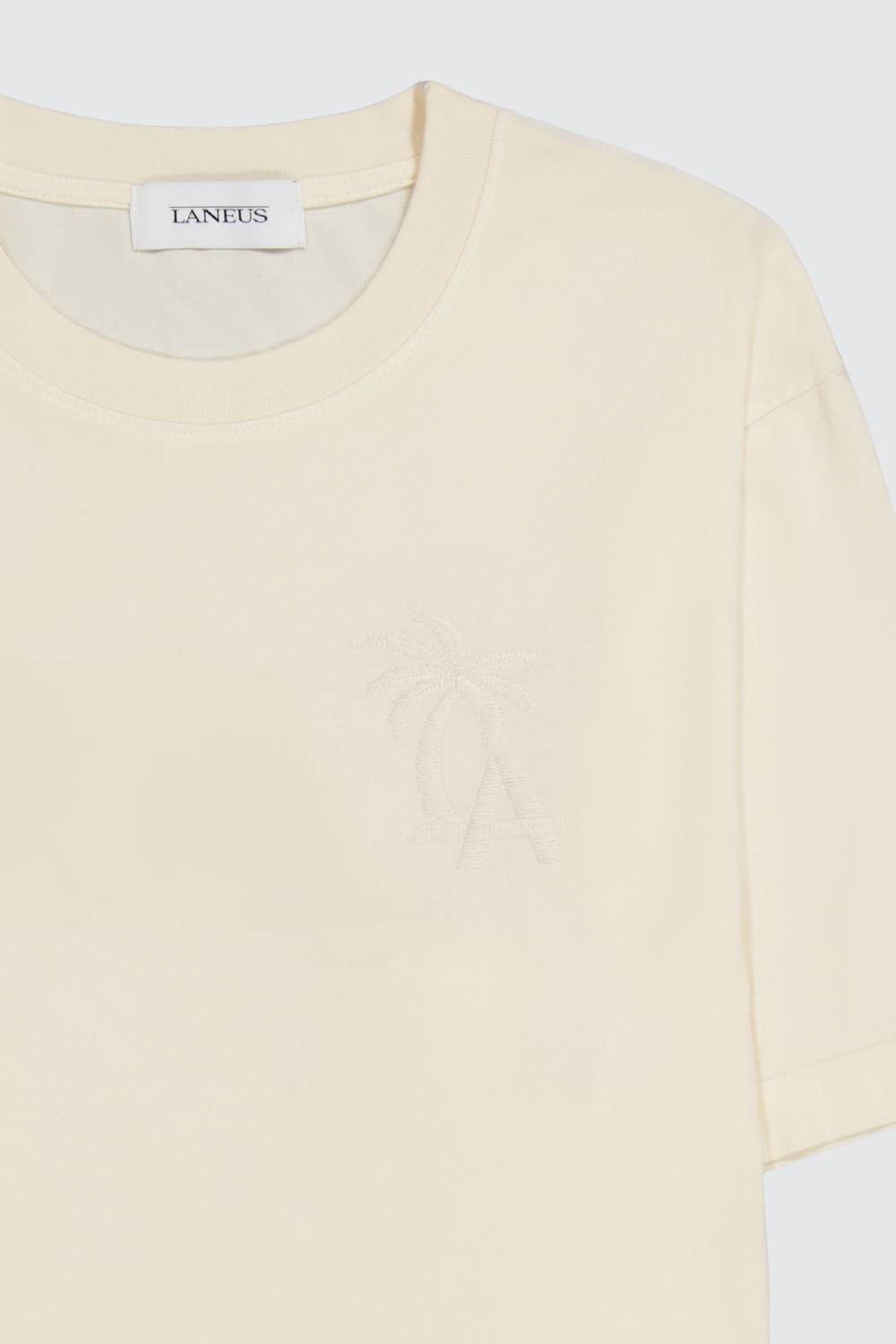 Laneus Laneus Milk T-shirt Palm Printed Logo
