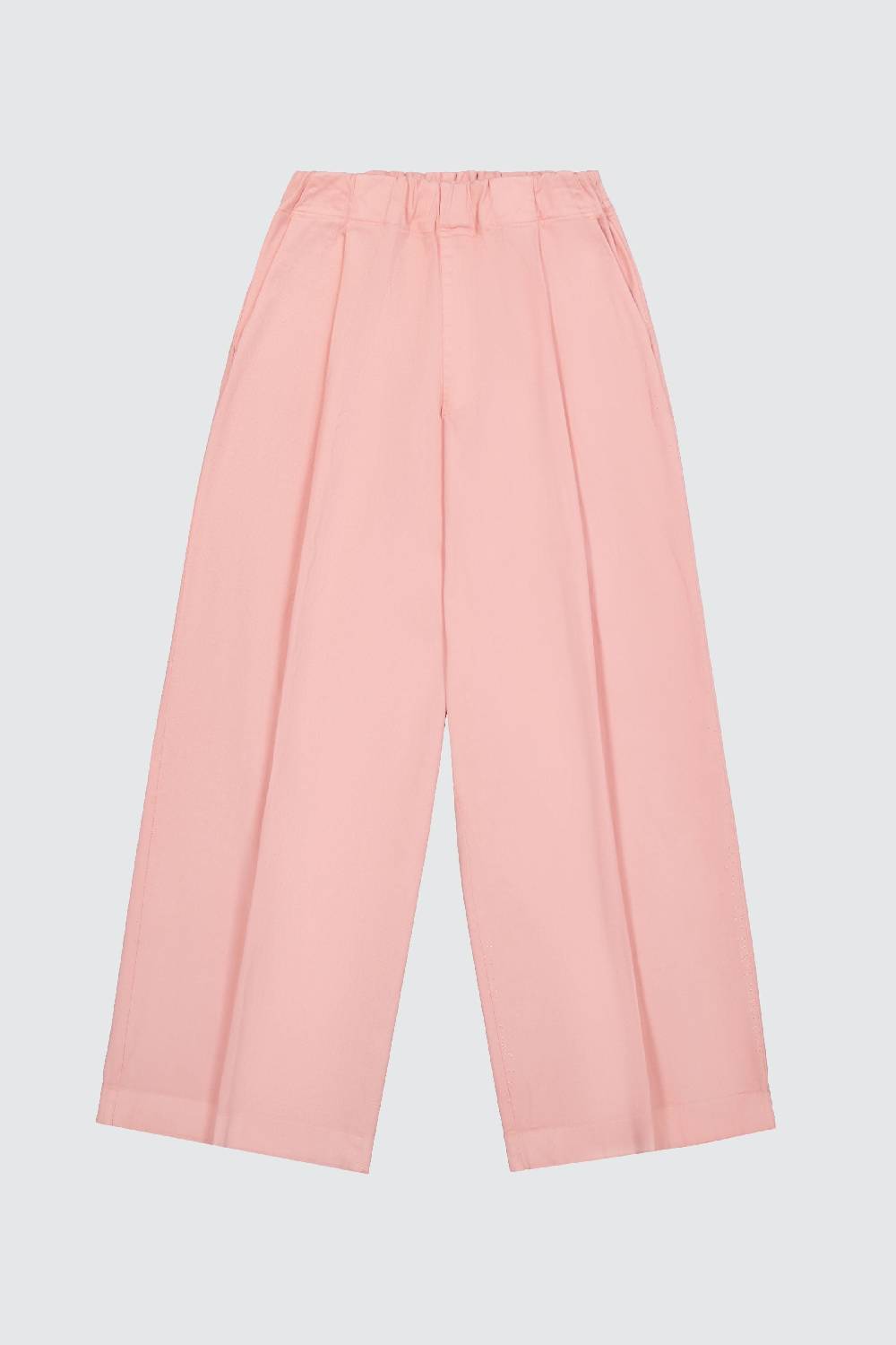 Laneus Laneus pantaloni pink loose fit a vita alta
