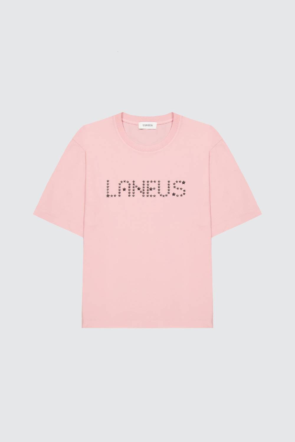 Laneus Laneus pink t-shirt con studded lettering
