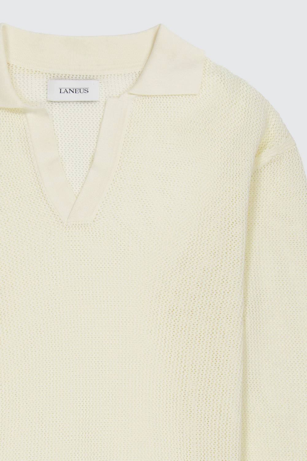 Laneus Laneus Polo In Mesh Con Scollo A V