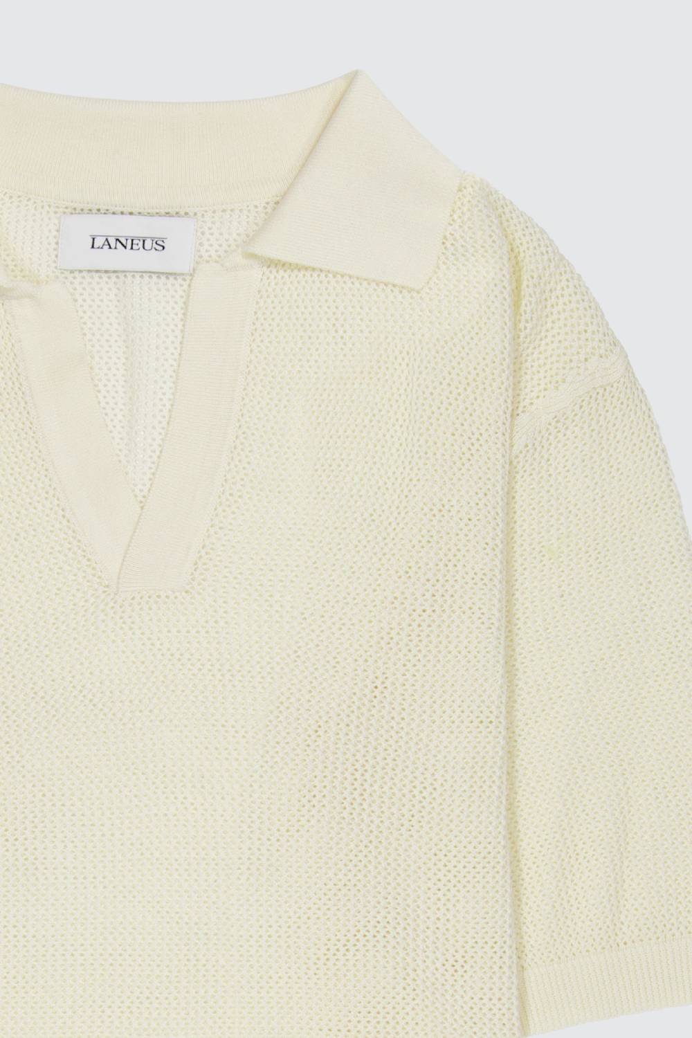 Laneus Laneus Polo In Mesh Con Scollo A V
