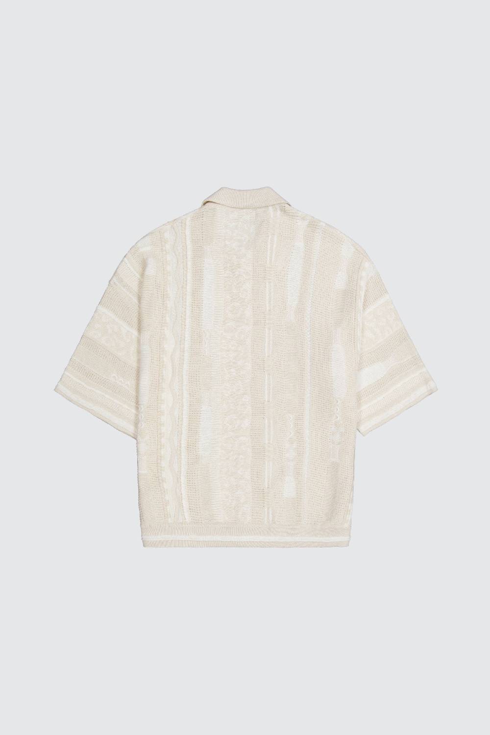 Laneus Laneus Polo Milk Multicolor In Jacquard