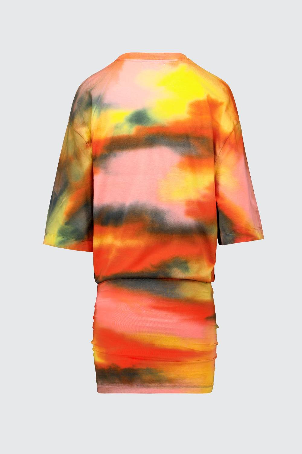 Laneus Laneus Mini Dress Tie Dye Con Drappeggio Laterale
