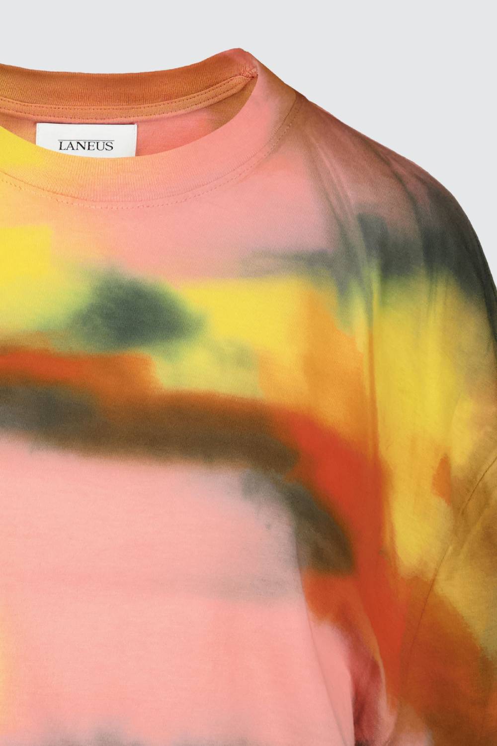 Laneus Laneus Mini Dress Tie Dye Con Drappeggio Laterale