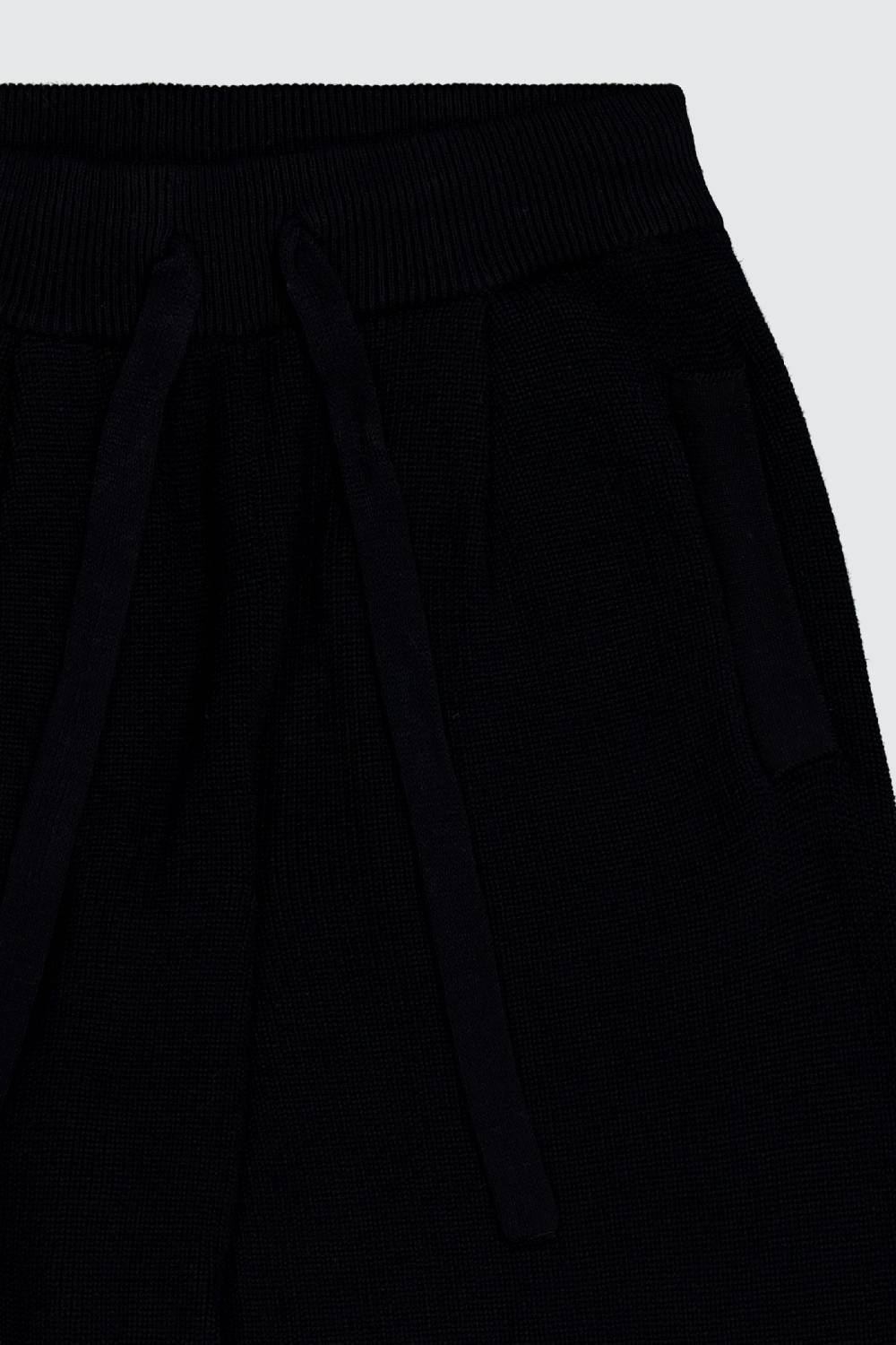 Laneus Laneus Pantalone Black In Maglia Effetto Destroyed