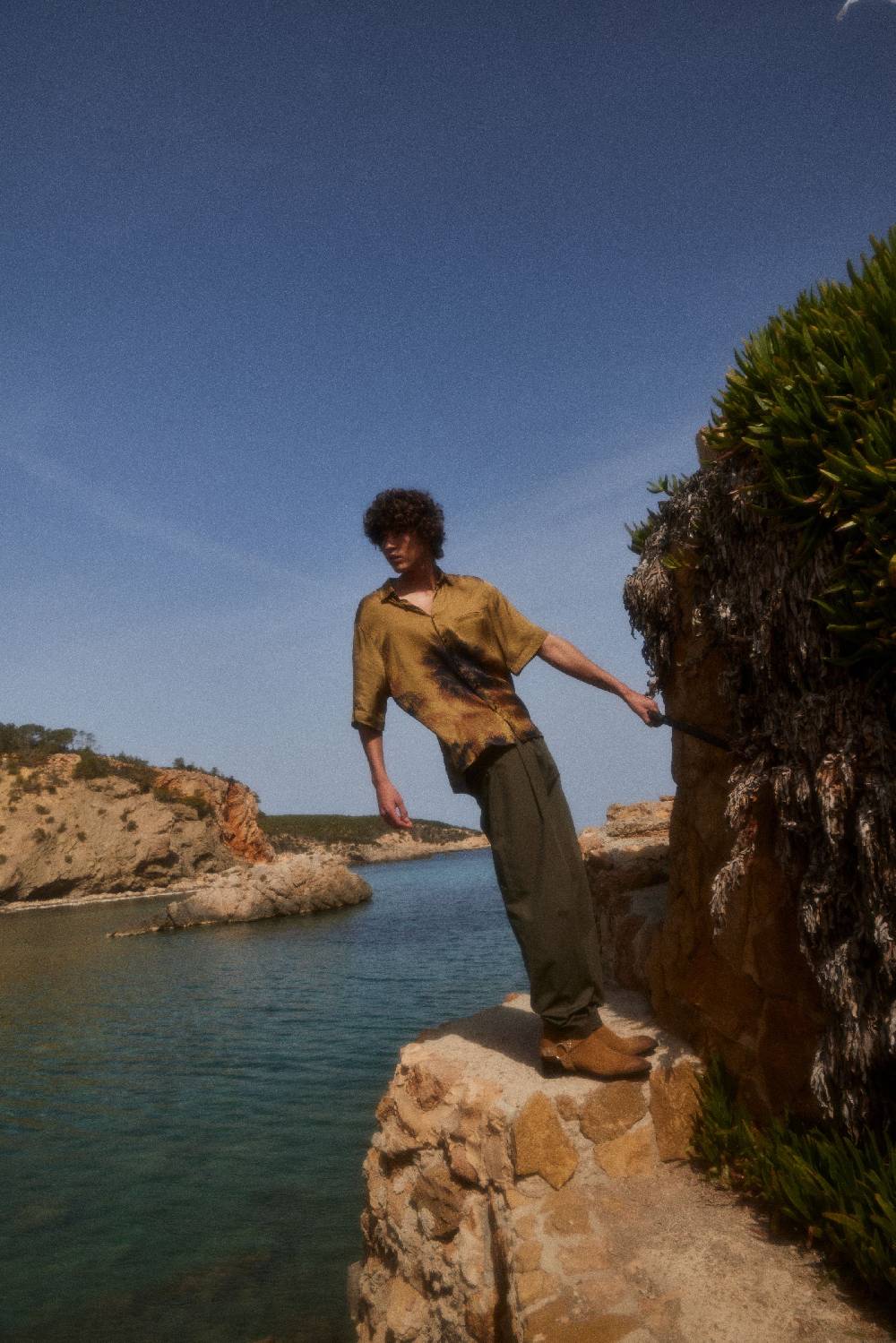 Laneus Laneus Pantalone Military Green Oversize Fit