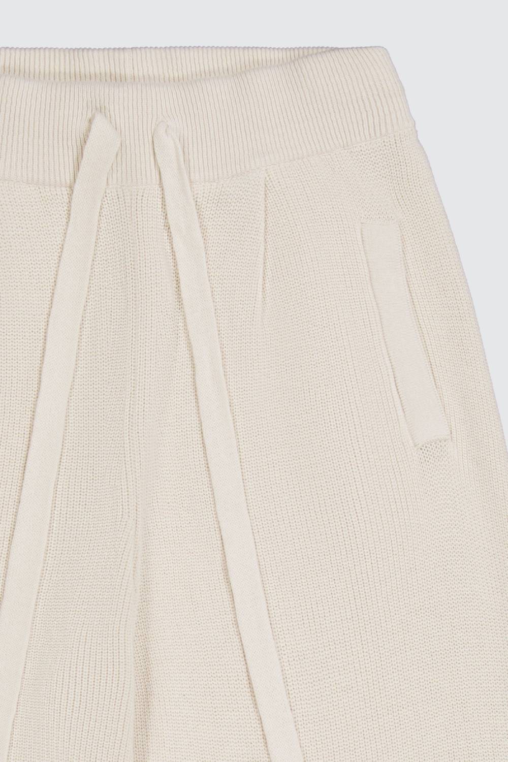 Laneus Laneus Pantalone Milk In Maglia Effetto Destroyed