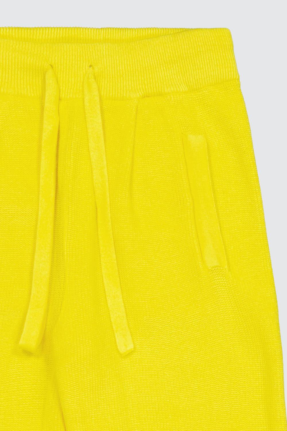 Laneus Laneus Pantalone Yellow In Maglia Effetto Destroyed