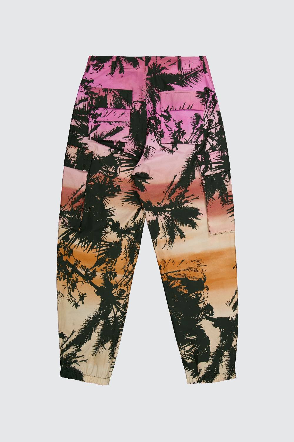 Laneus Laneus Pantaloni Multitasche Palm Print Allover