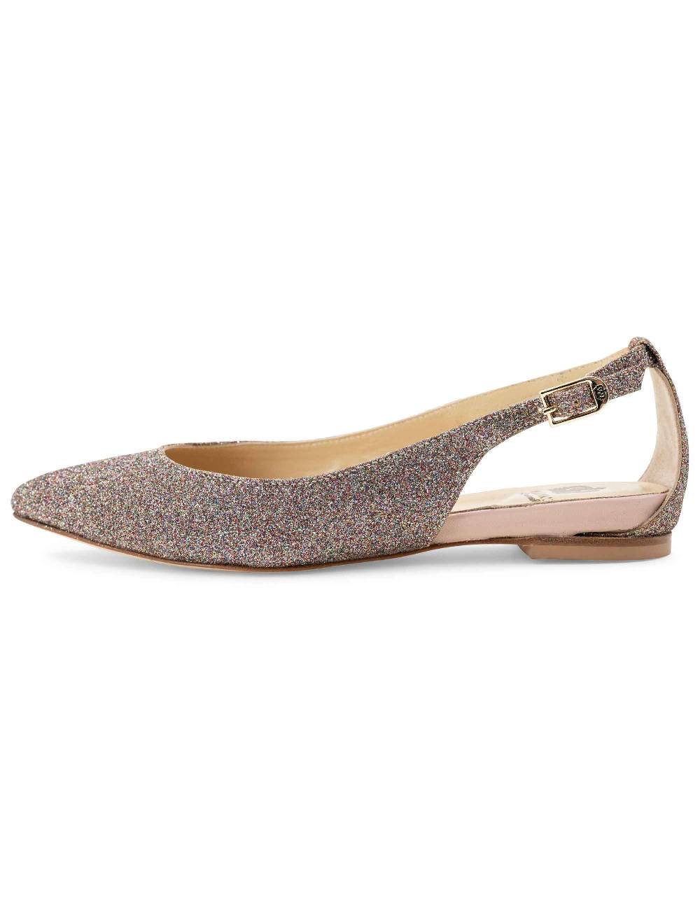 L'ARIANNA BALLERINE BL1599 DA DONNA IN Tessuto Luxury Multicolor CON TACCO BASSO L'ARIANNA