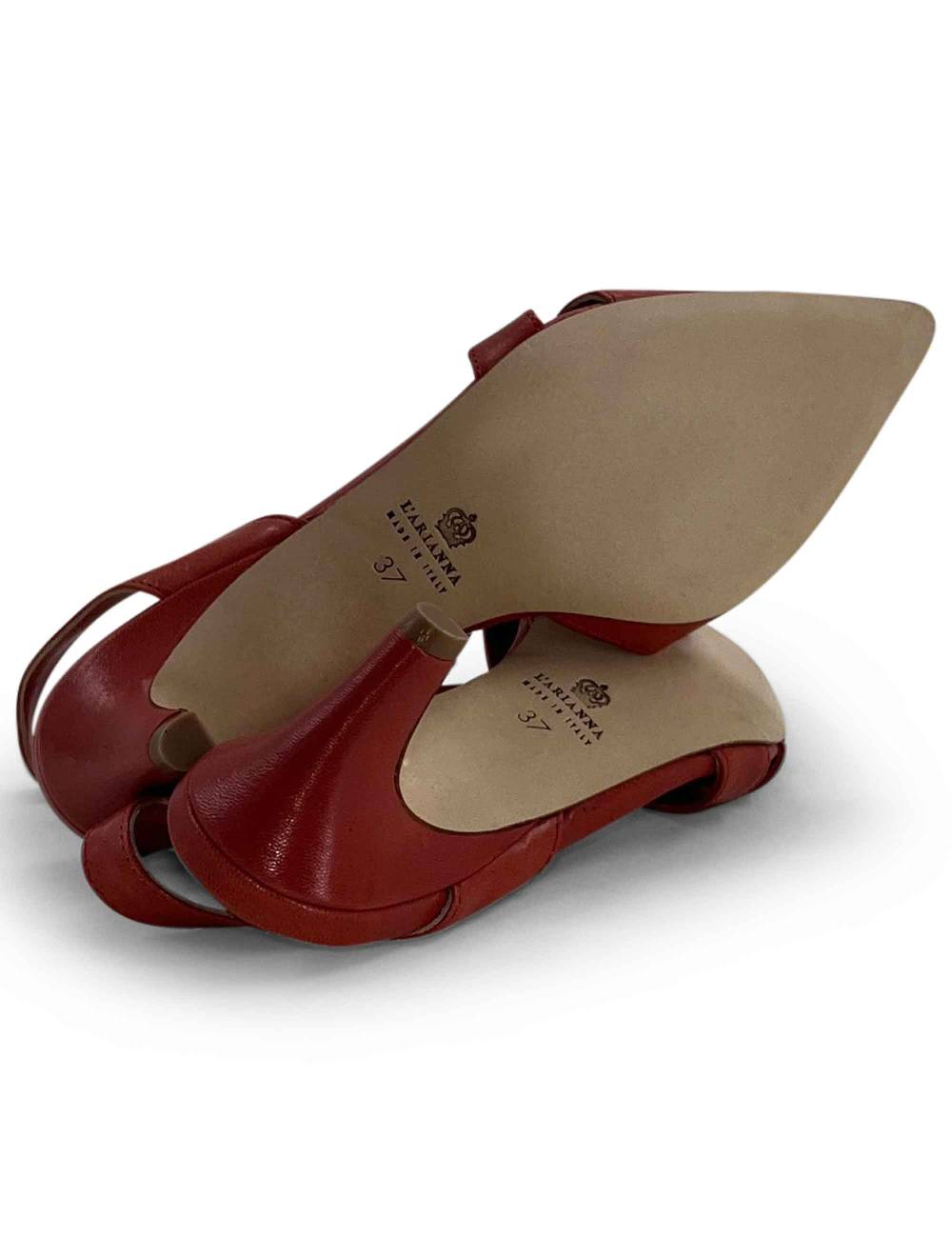 L'ARIANNA Decollete CH1721 Da Donna In Pelle Color Lobster