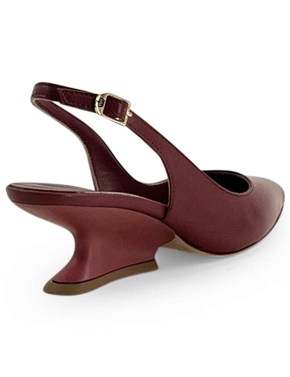 L'ARIANNA Decollete Ch1754/z Slingback Color COUTURE Con Tacco A Zeppa L'arianna