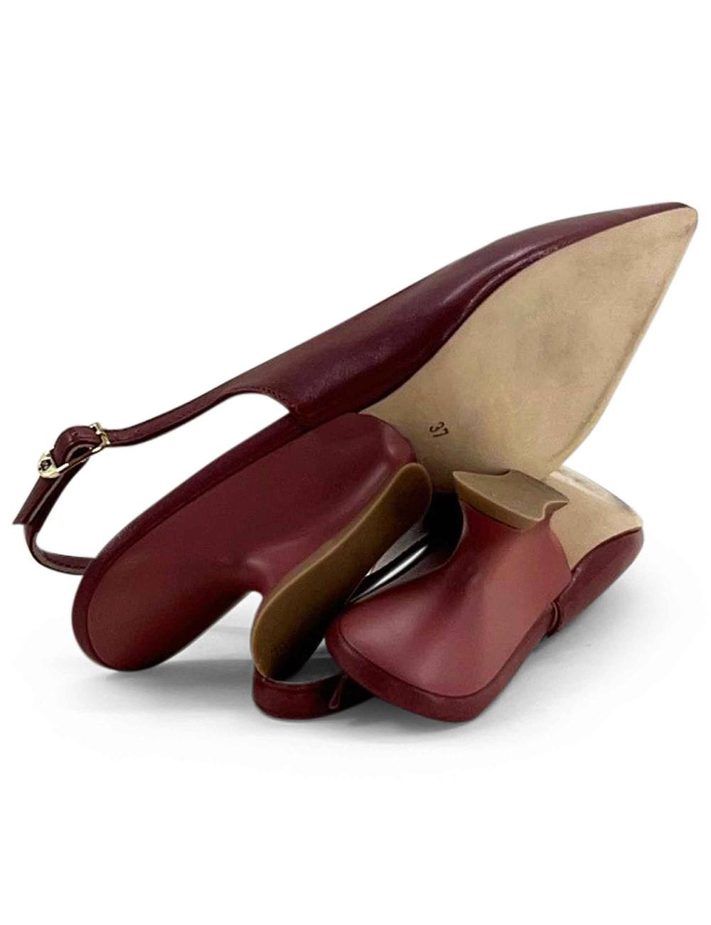 L'ARIANNA Decollete Ch1754/z Slingback Color COUTURE Con Tacco A Zeppa L'arianna