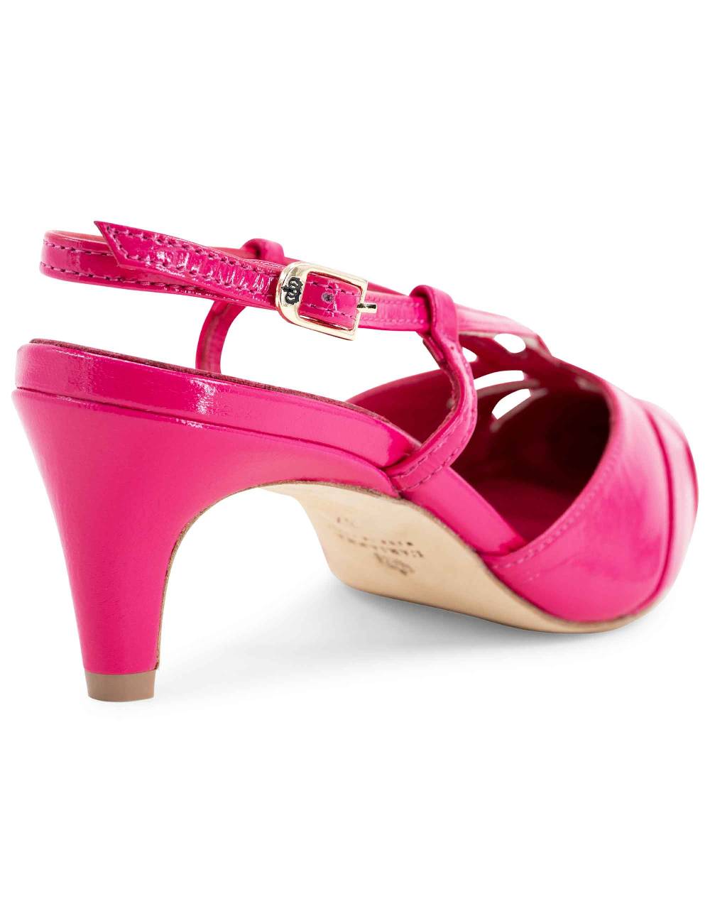 L'ARIANNA Decollete CH1757 Da Donna In Pelle Lux Fucsia L'Arianna