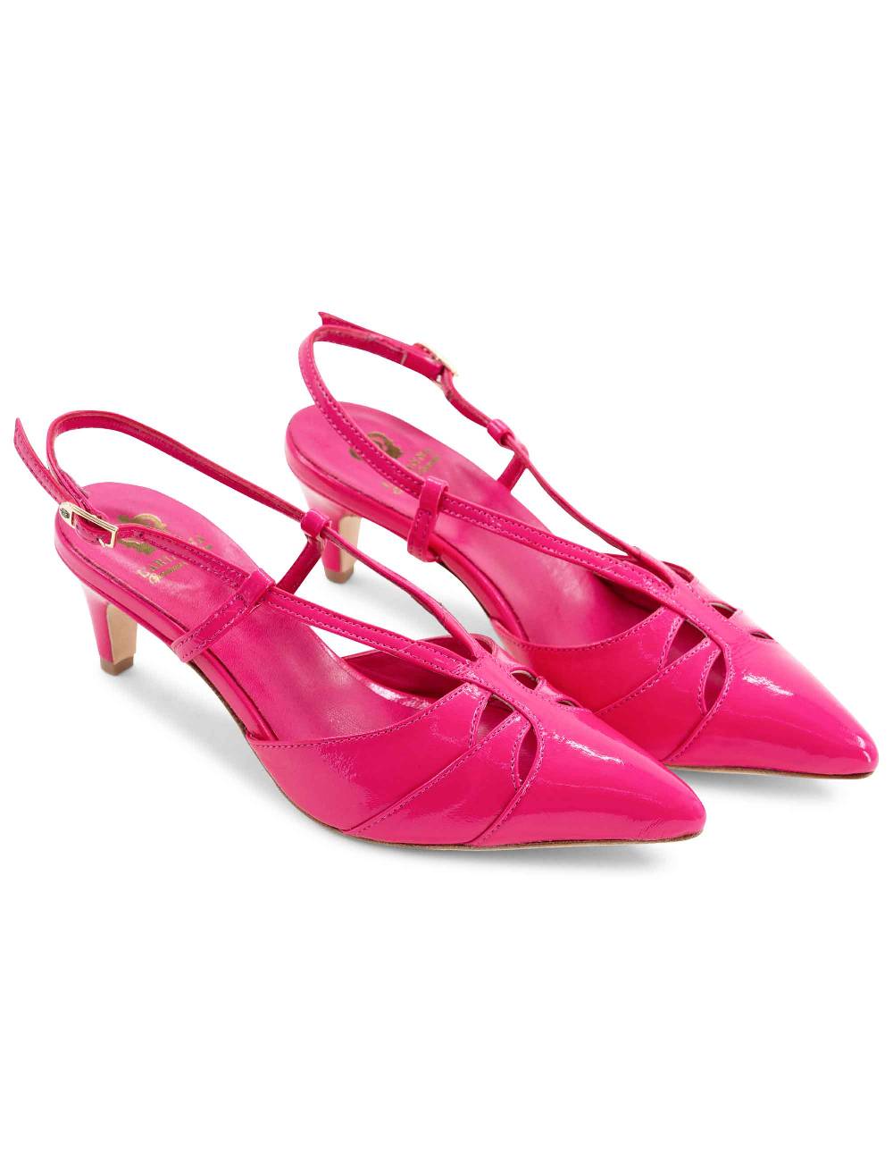 L'ARIANNA Decollete CH1757 Da Donna In Pelle Lux Fucsia L'Arianna